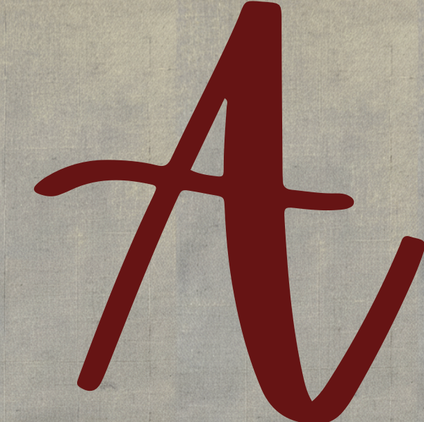 Hand-Painted Alphabet Initials Linen Table Napkins