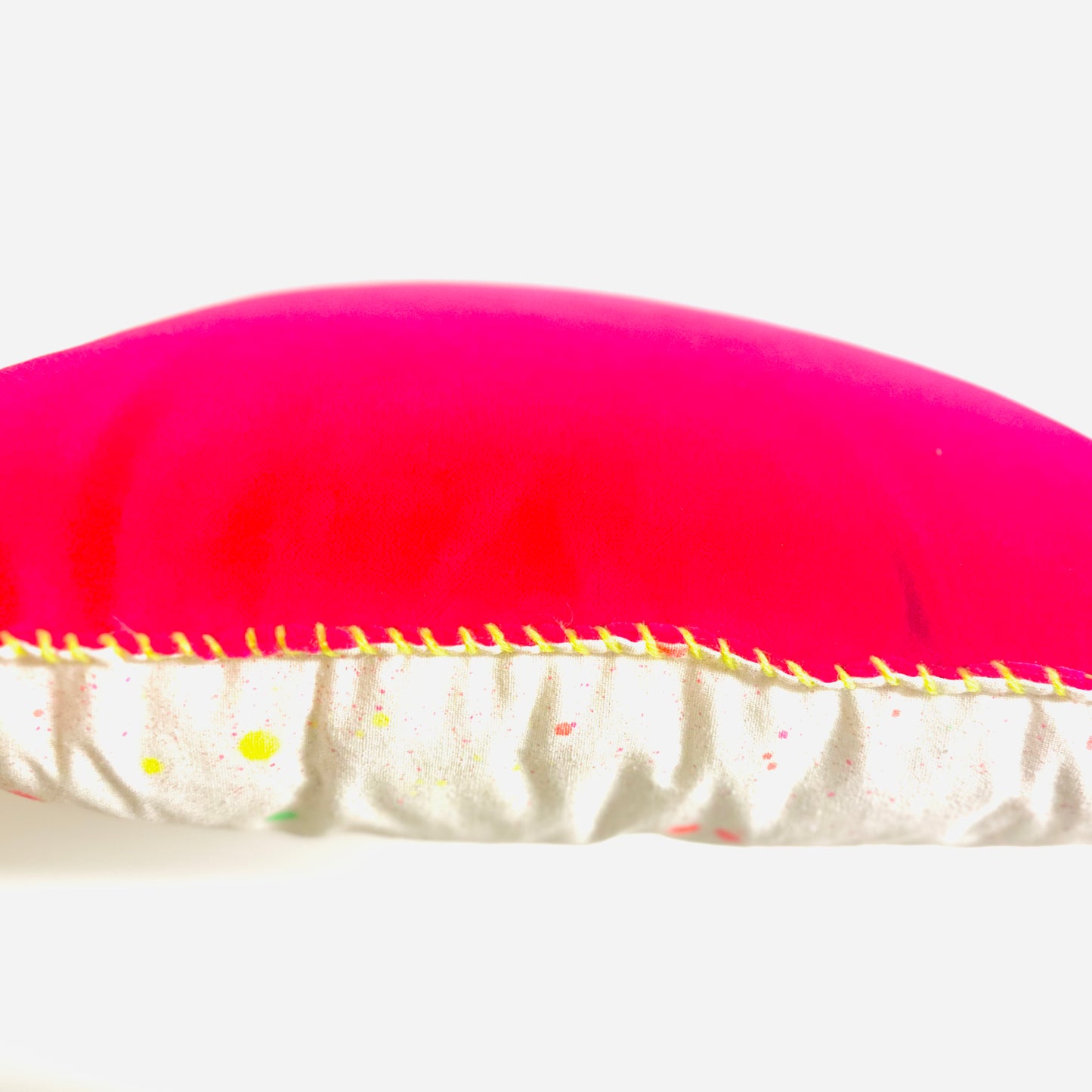 Sustainable Splatter Cushion in Linen & Velvet