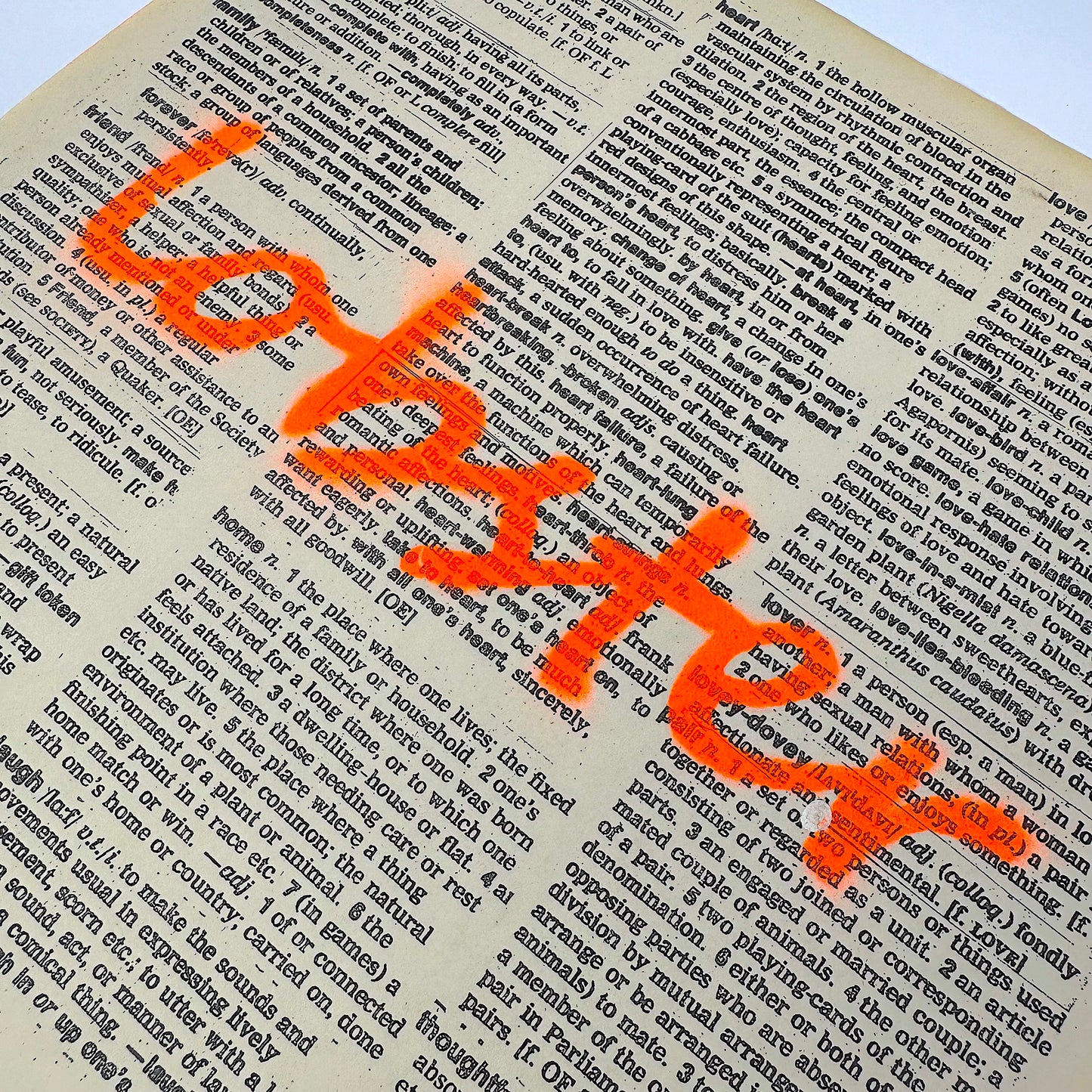Recycled Spray it with.....Neon Print