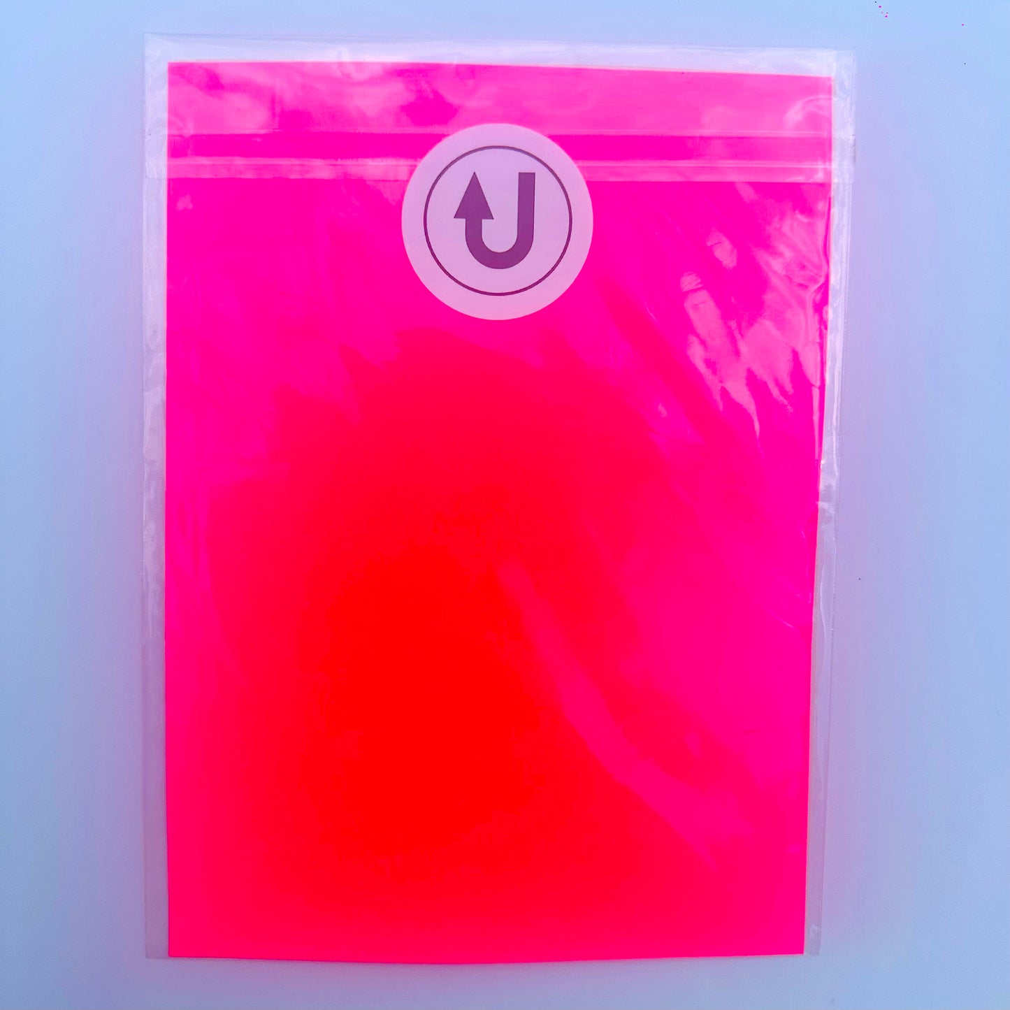 Recycled Neon Initial Typography Print