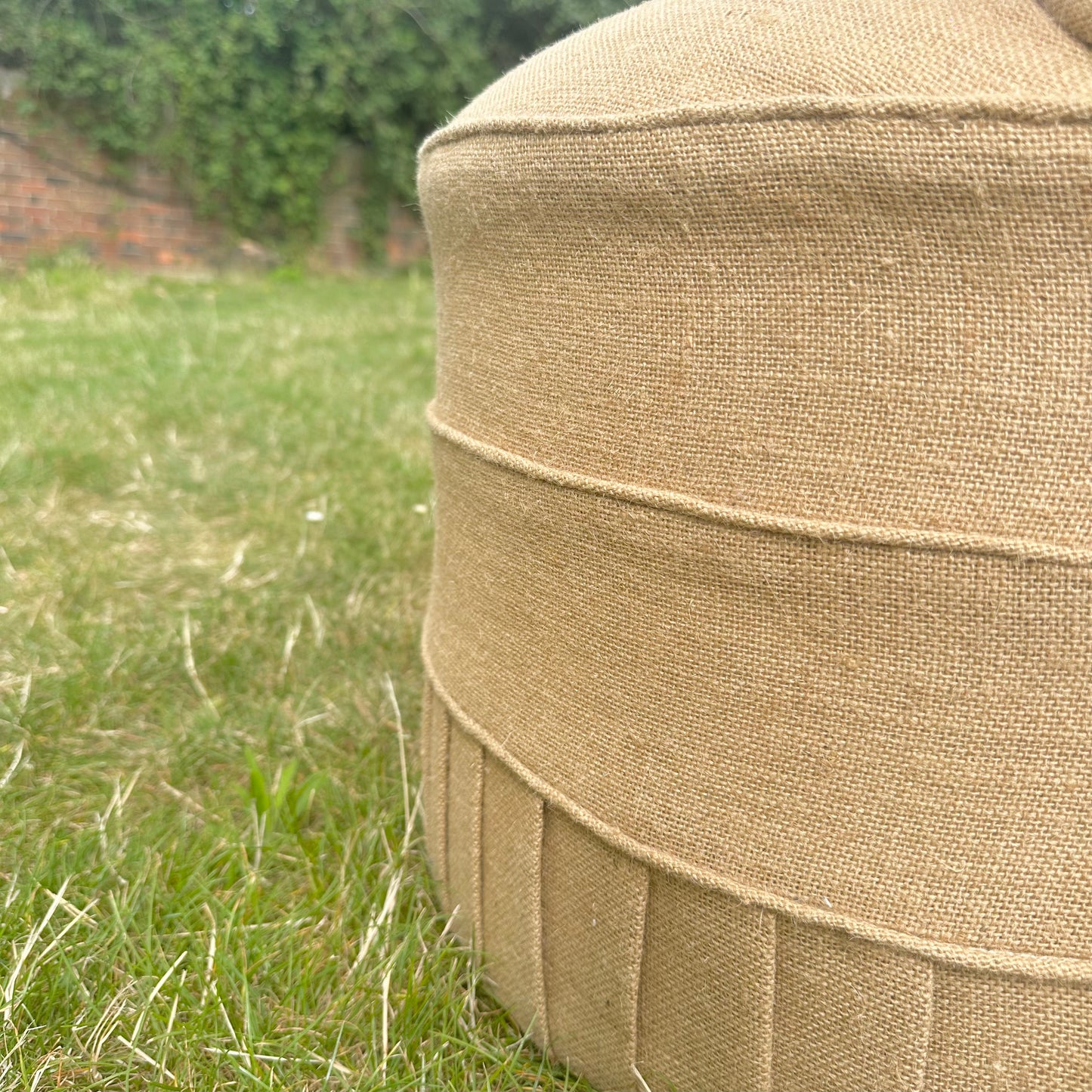Upholstered Sustainable ‘Smartie’ Re-purposed Hessian Sack Seat