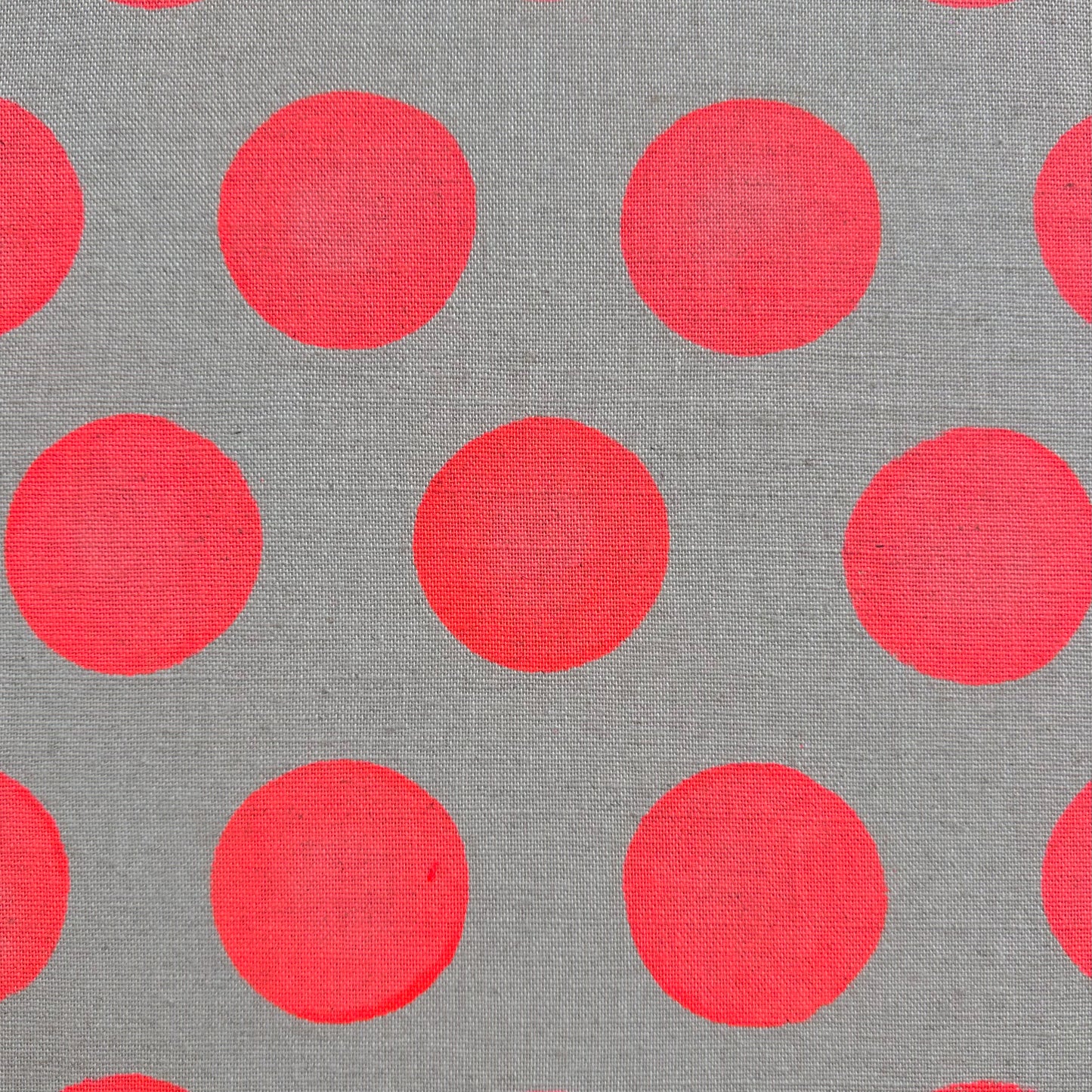 Upholstered Hand-painted 'Dotty' print on Natural Linen Single Headboard