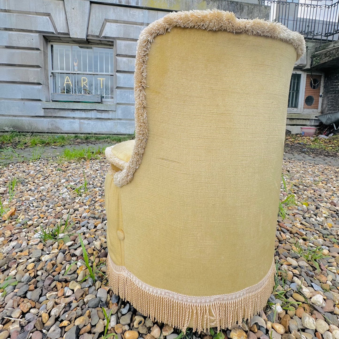 Original Vintage Sherborne 1970s Bedroom Tub Chair