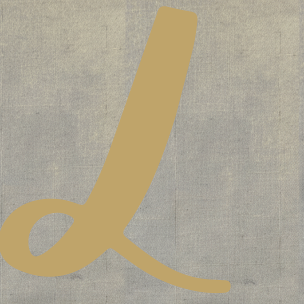 Hand-Painted Alphabet Initials Linen Table Napkins