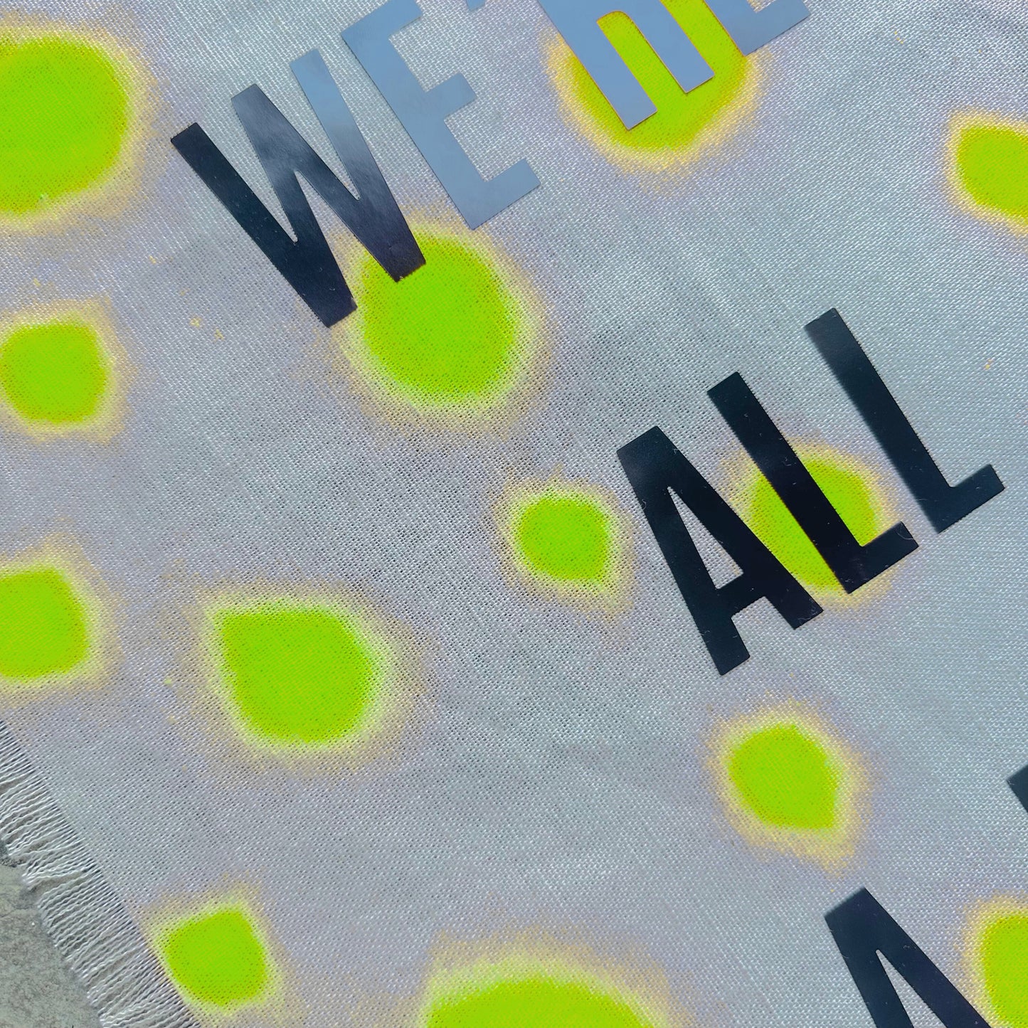 We're All A Bit Dotty: A3 Hand-Illustrated Linen Wall Hanging Print