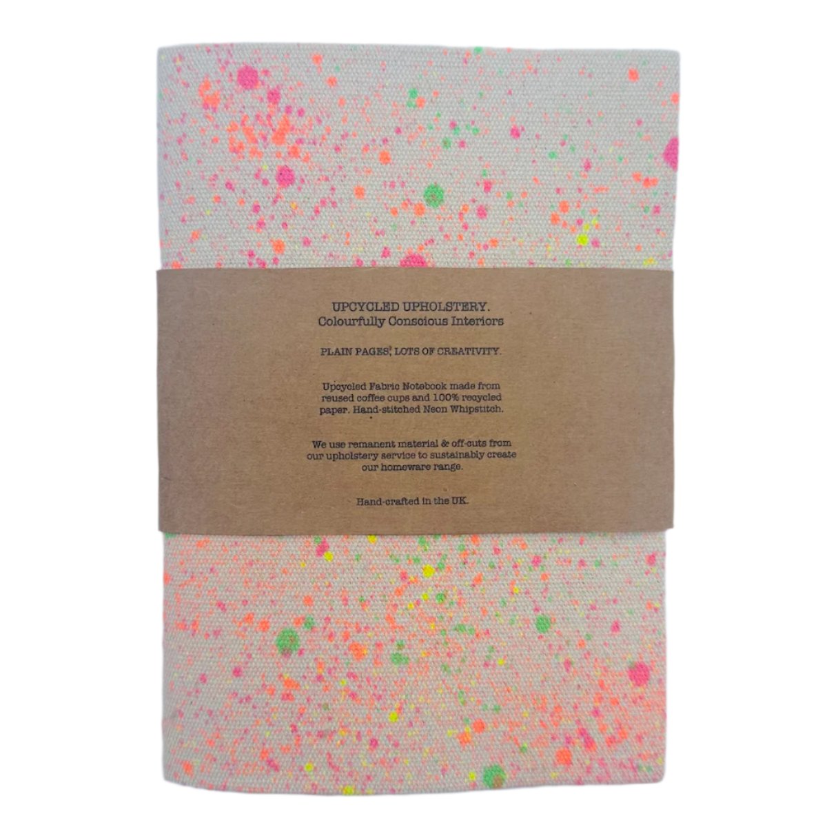Recycled Cotton Sustainable Splatter A5 Notebook