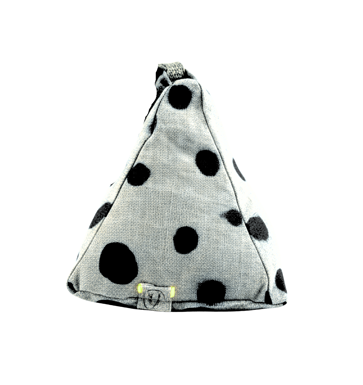 Hand-painted Linen Sustainable Doorstop in Polka Dot print