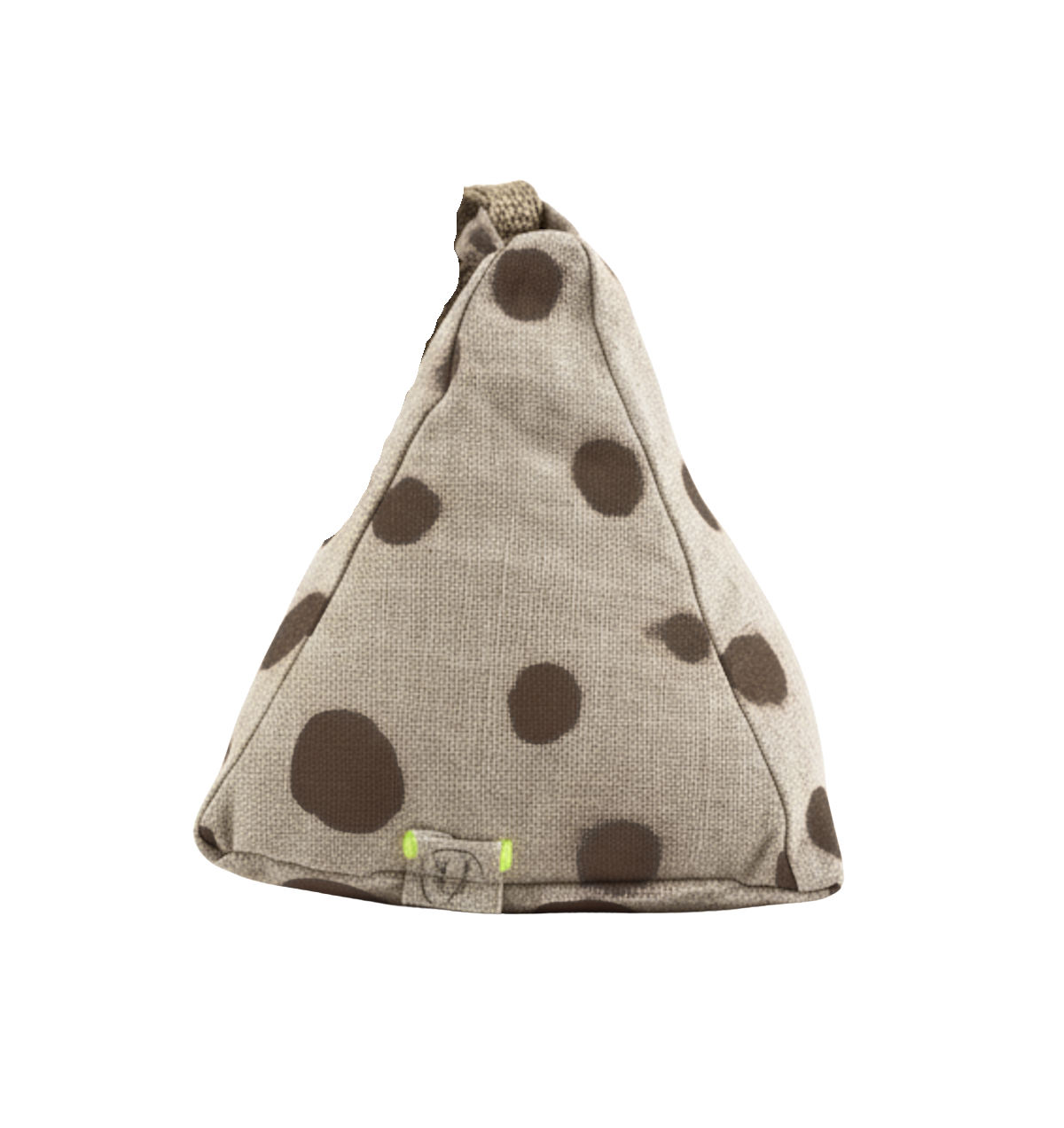 Hand-painted Linen Sustainable Doorstop in Polka Dot print