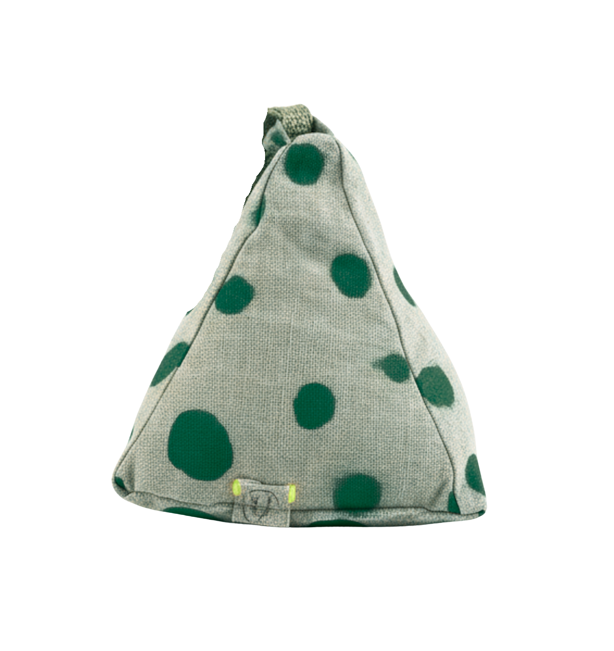 Hand-painted Linen Sustainable Doorstop in Polka Dot print