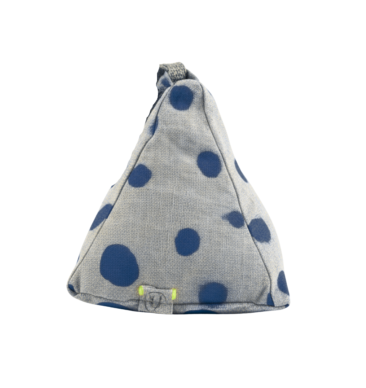 Hand-painted Linen Sustainable Doorstop in Polka Dot print