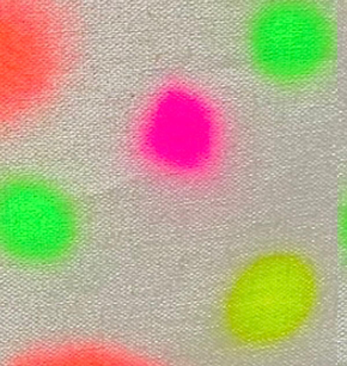 Hand-painted Upcycled Linen Sustainable Lampshade in Polka Dot print Small