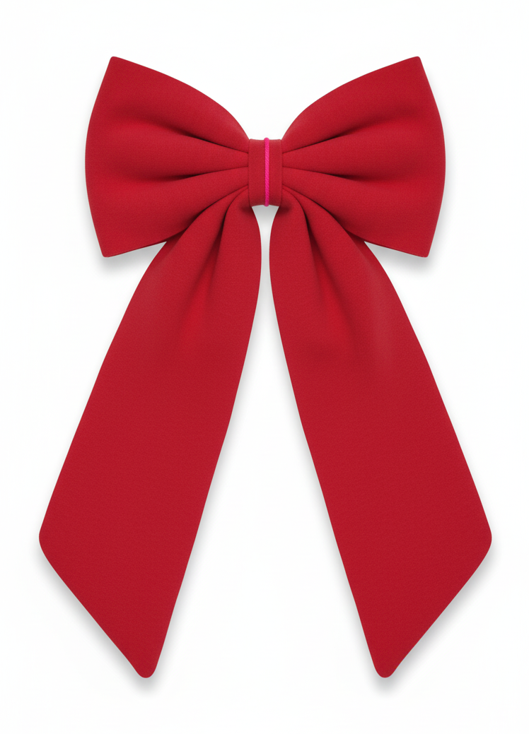 Sustainable Over-sized Velvet Bow Hanging Christmas decoration