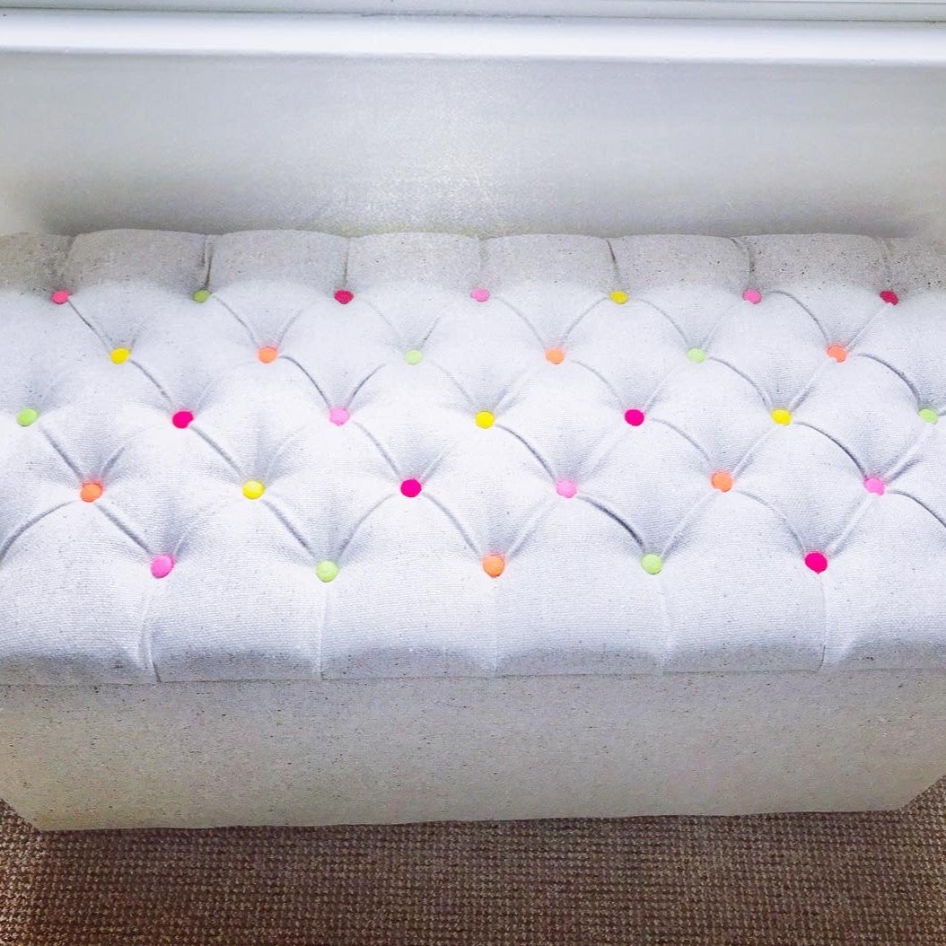 Sustainable Storage Ottoman - customised