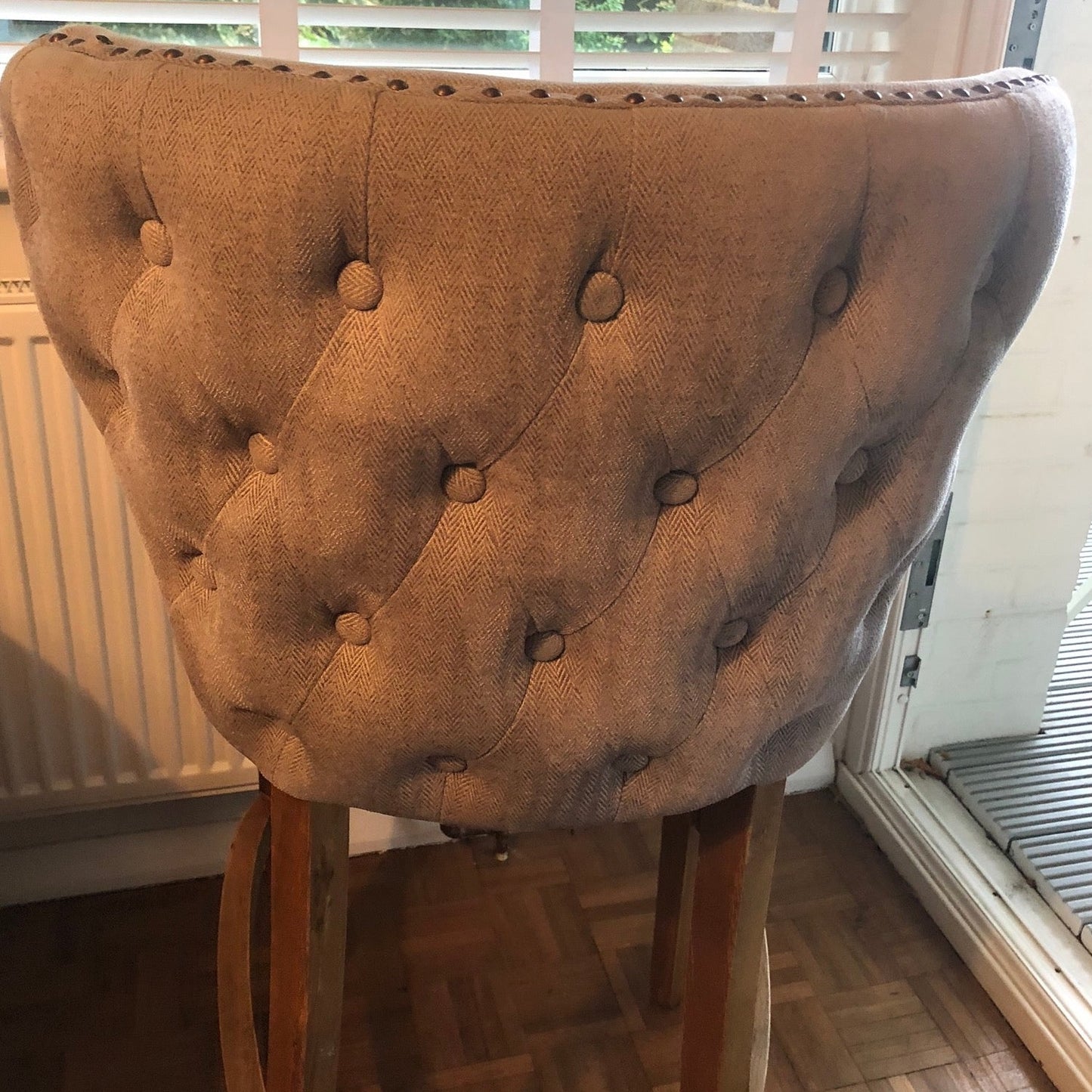Vegan Leather Bar Stool