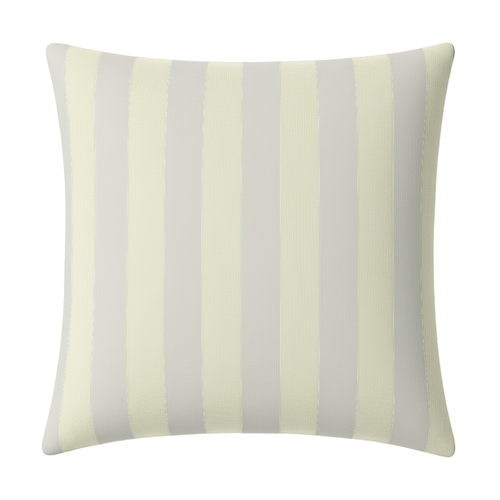 Hand-painted Sustainable Linen Cushion in Stripe print