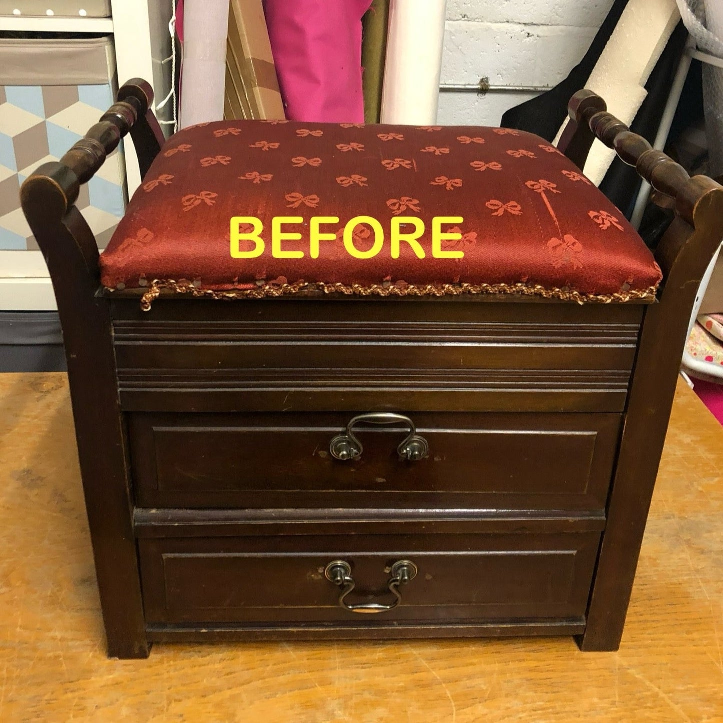 Upholstered Piano Stool