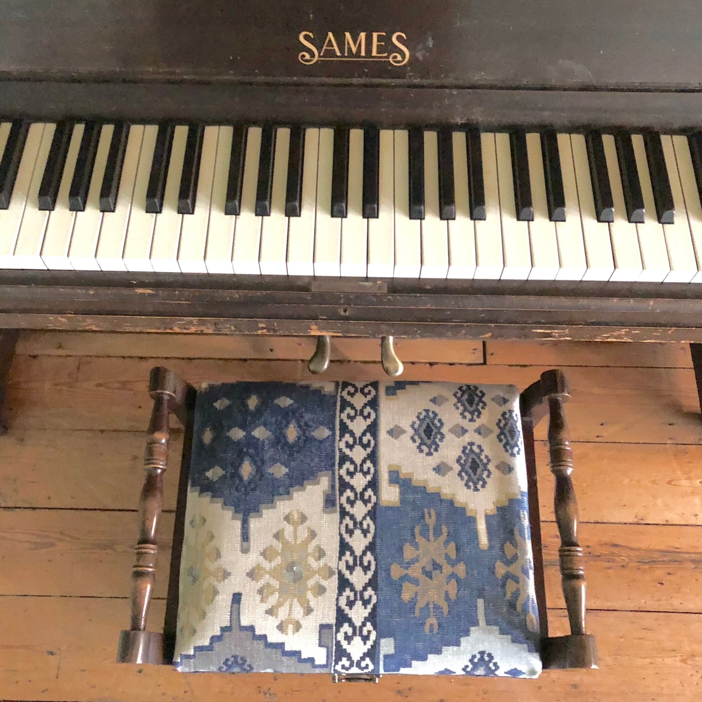 Upholstered Piano Stool