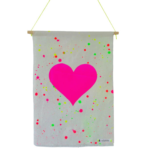 Spray it with heART Recycled Cotton Wall Hanging (Splatter)