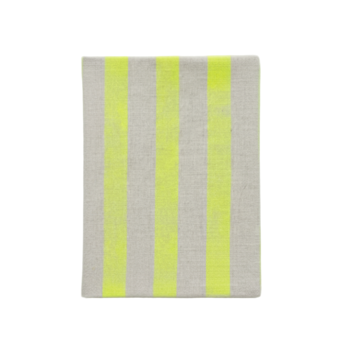 Upcycled A5 Notebook using reused coffee cups & Repurposed Linen Off-cut "Embrace Your Stripes" print