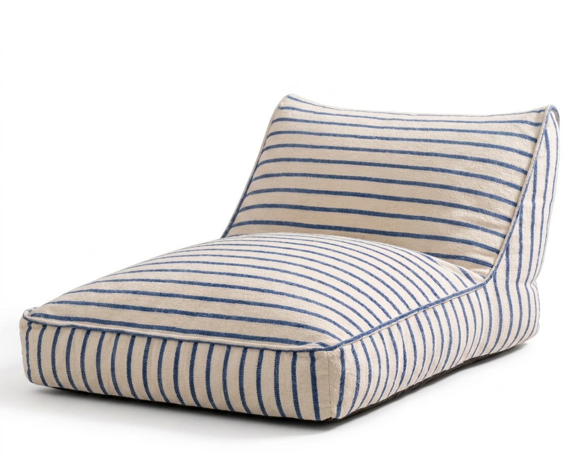 Luxury Inflatable Lounger Bed with Removable Cotton Towelling Cover | Indoor, Garden, Pool & Camping Air Bed