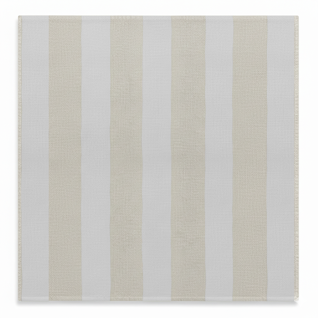 Hand-Painted Stripe Print Linen Table Napkins – Set of 2 (Artisan Table Linen)