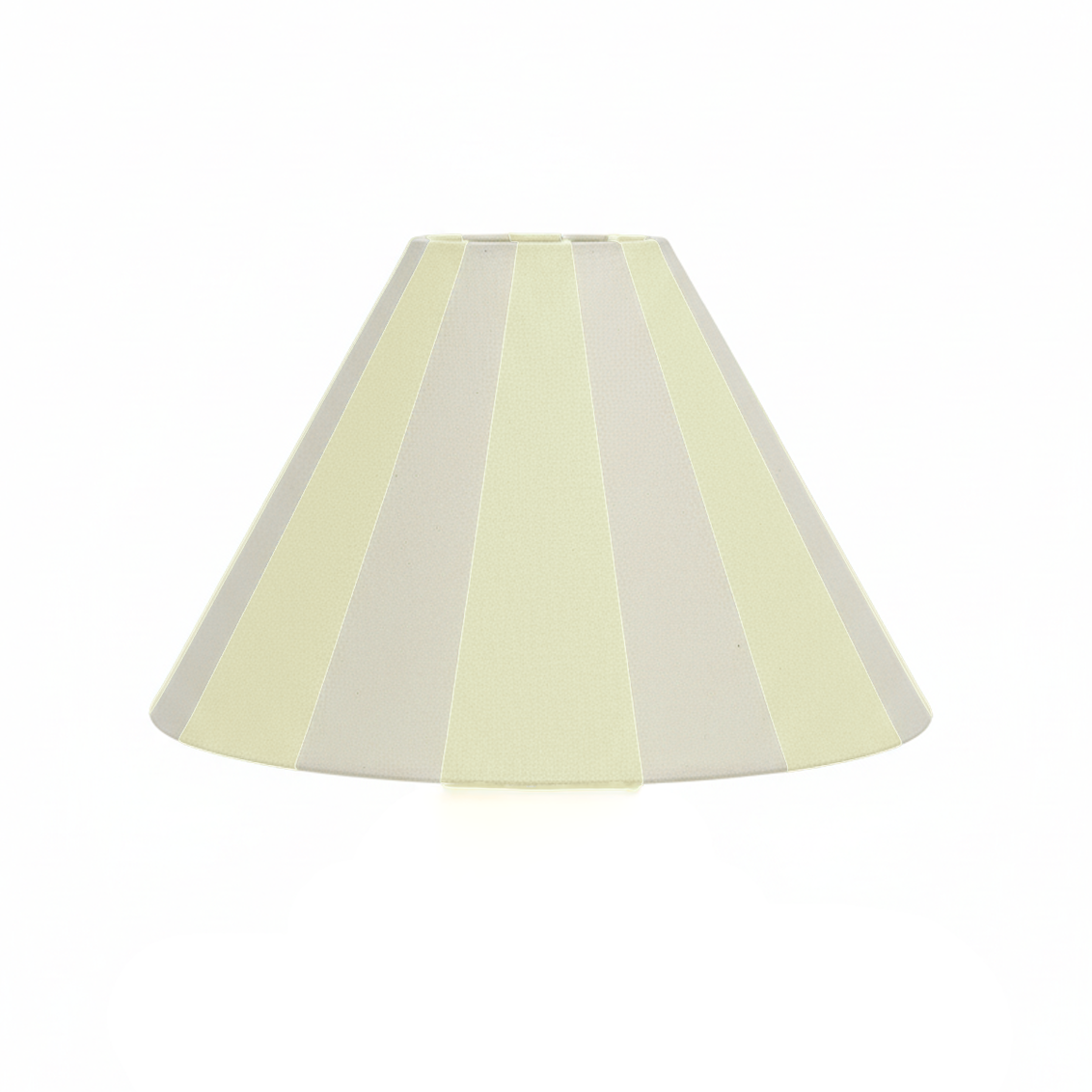 Hand-painted Upcycled Linen Sustainable Lampshade in Stripe print Medium