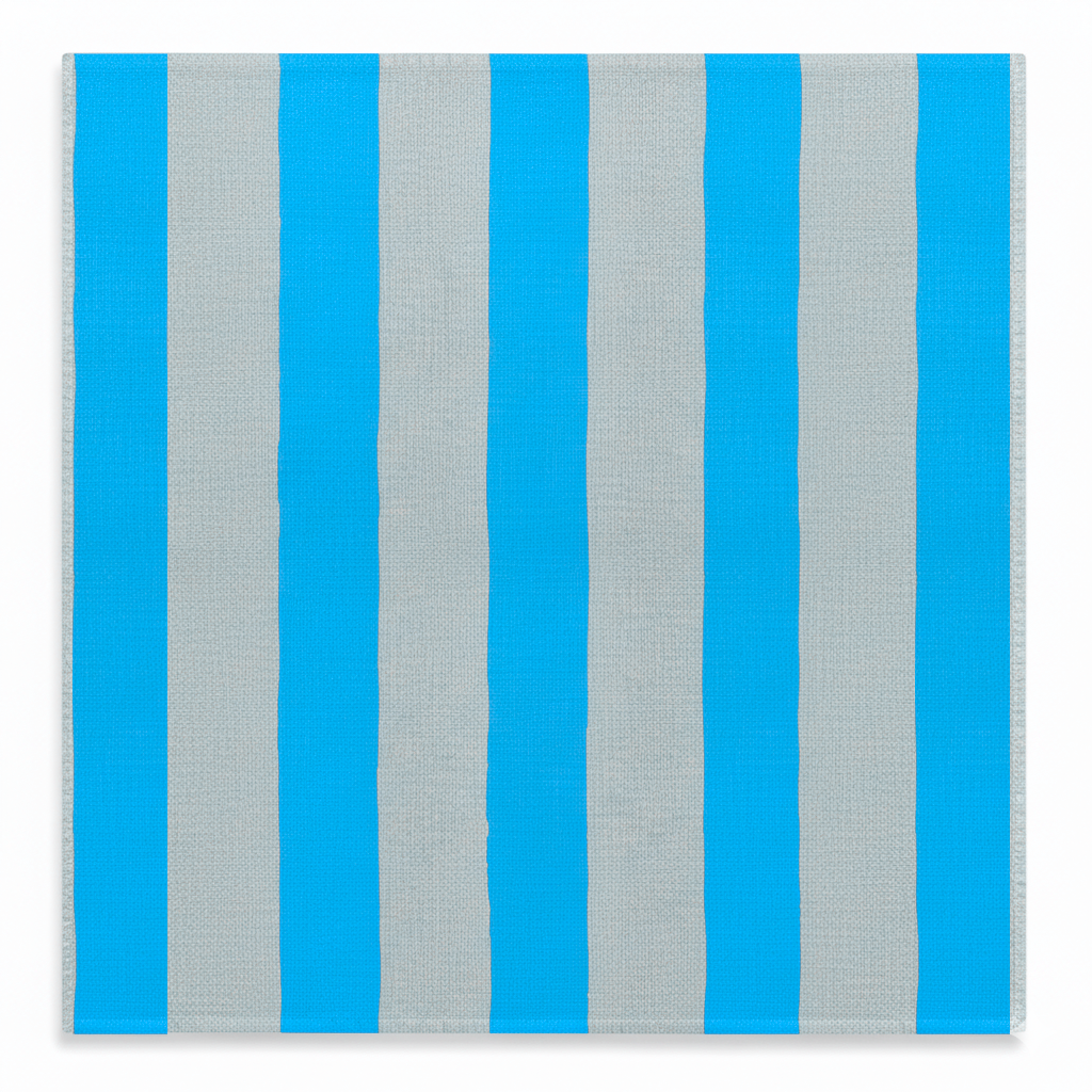 Hand-Painted Stripe print sustainable Linen Table Runner