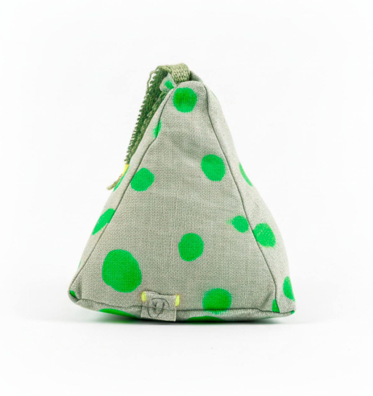 Hand-painted Linen Sustainable Doorstop in Polka Dot print