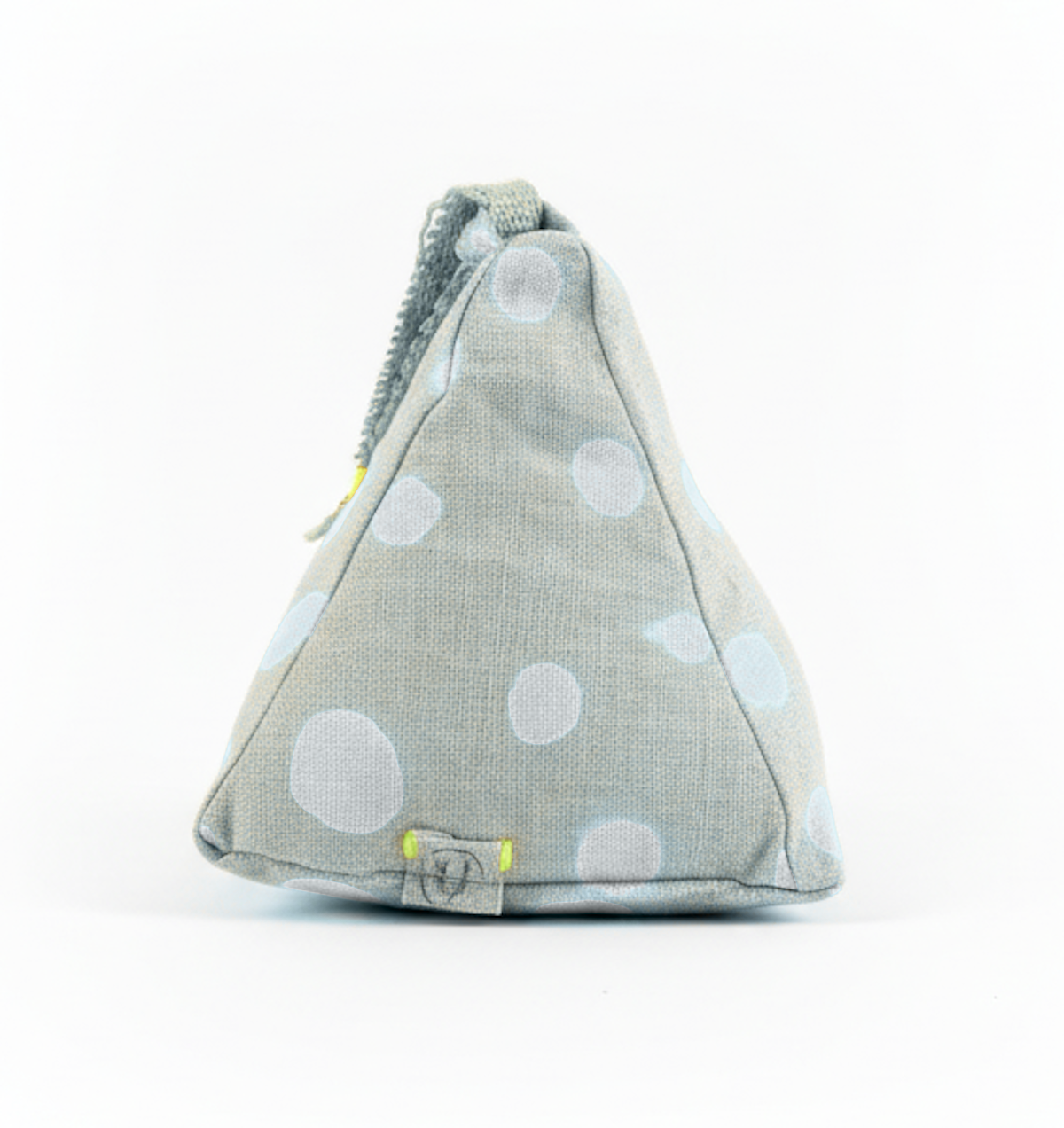 Hand-painted Linen Sustainable Doorstop in Polka Dot print