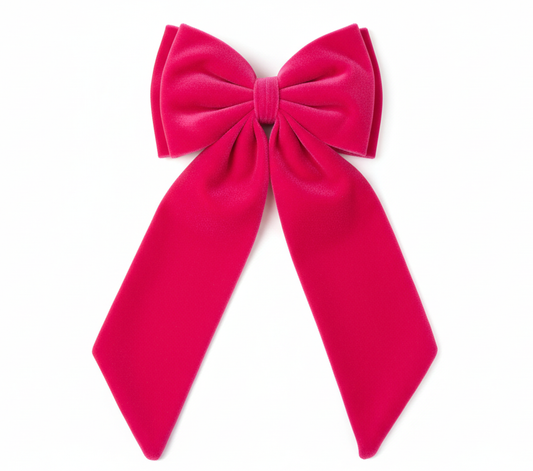 Sustainable Over-sized Velvet Bow Hanging Christmas decoration