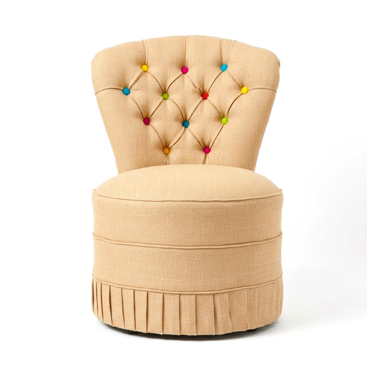 Upholstered Sustainable ‘Smartie’ Re-purposed Hessian Sack Seat