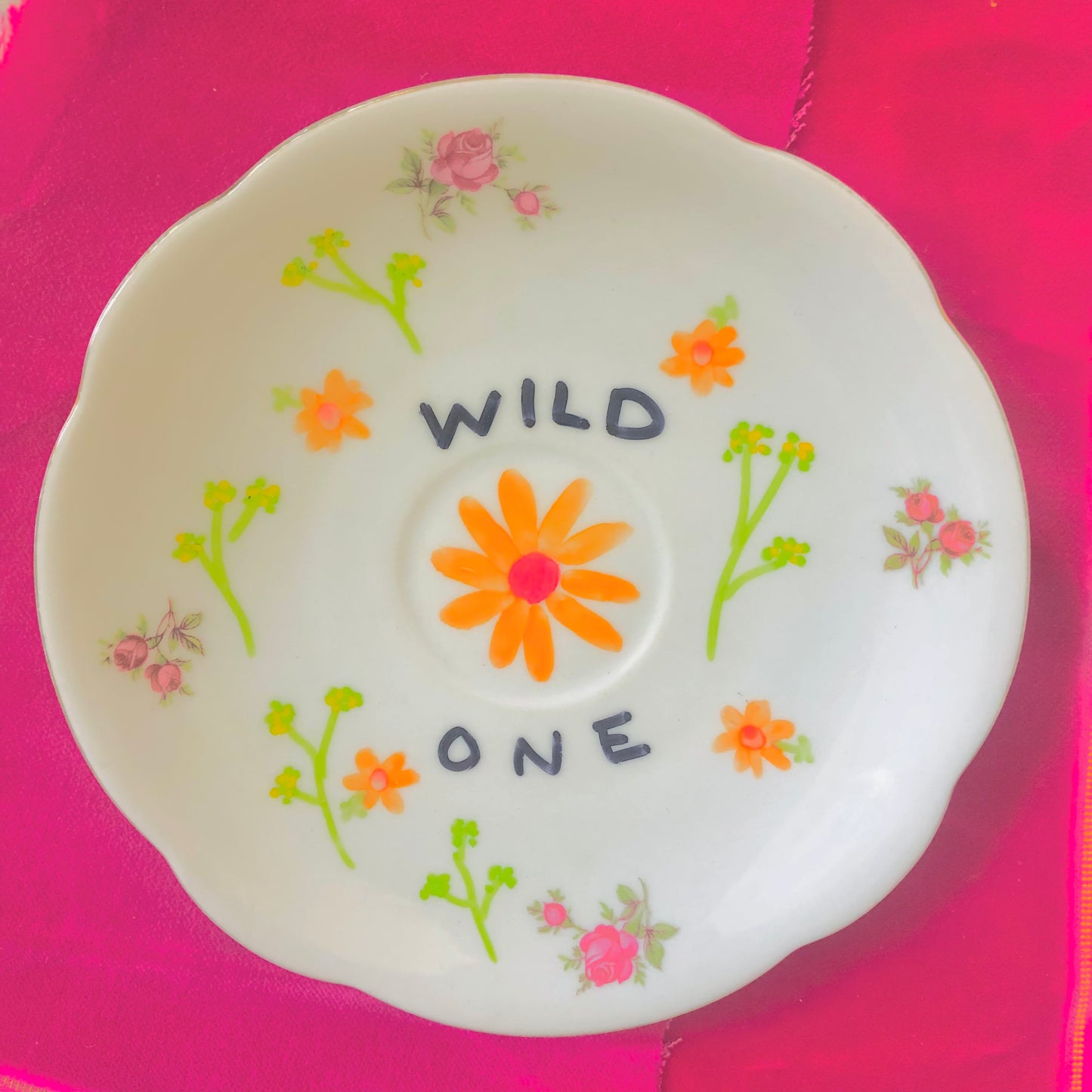 “Wild One” Vintage Plate