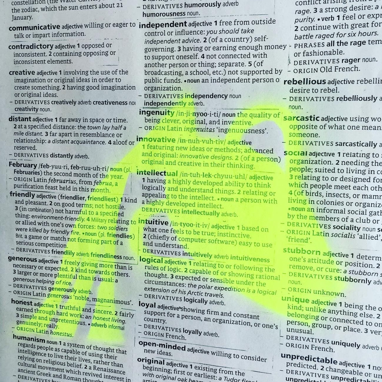 Aquarius Horoscope recycled print 