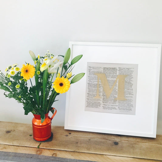 Recycled “Mum’s The Word” Print
