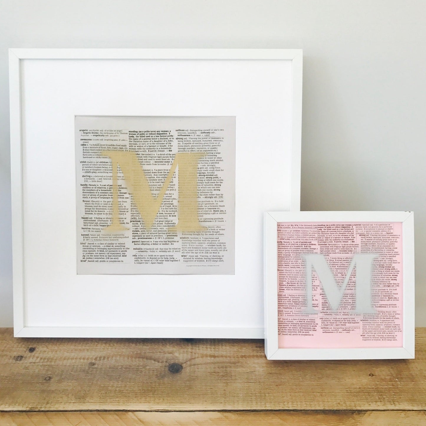 Recycled “Mum’s The Word” Print