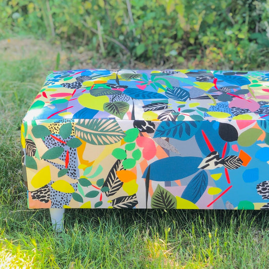 Upcycled Kitty McCall Footstool