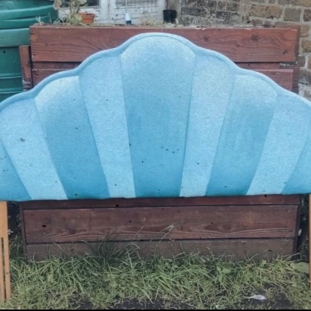 Sustainable Scallop Double Headboard